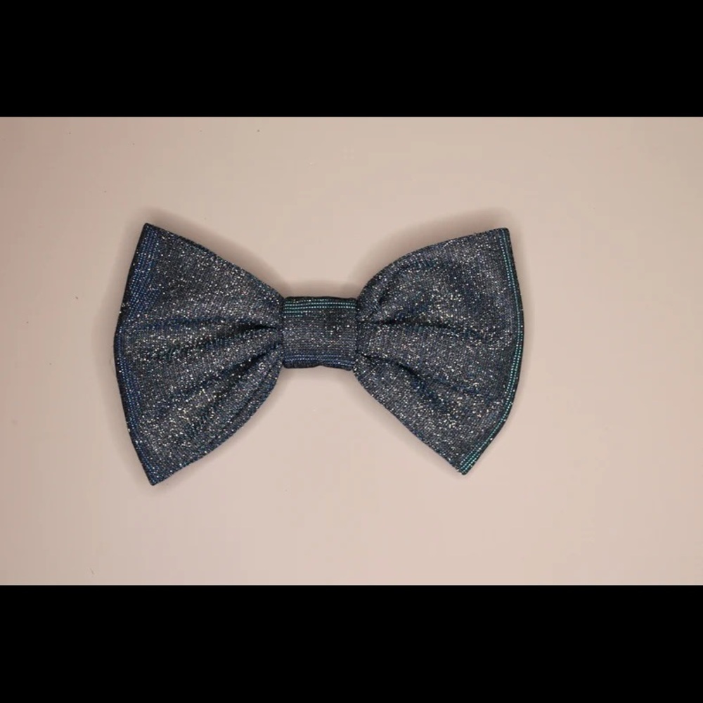 Blue Sparkle Hair Bow